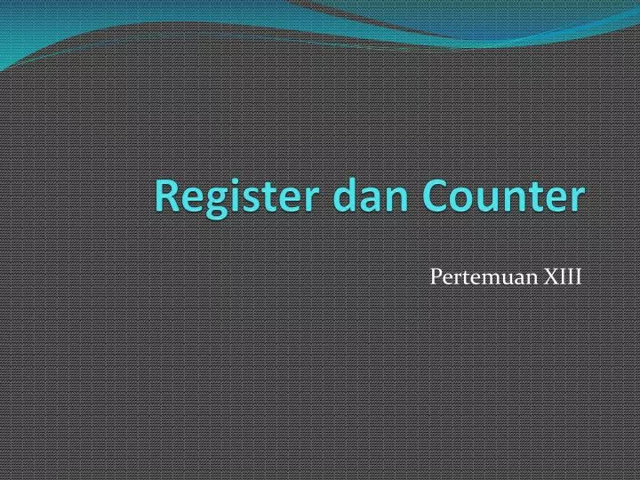 register dan counter