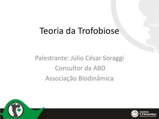 teoria da trofobiose