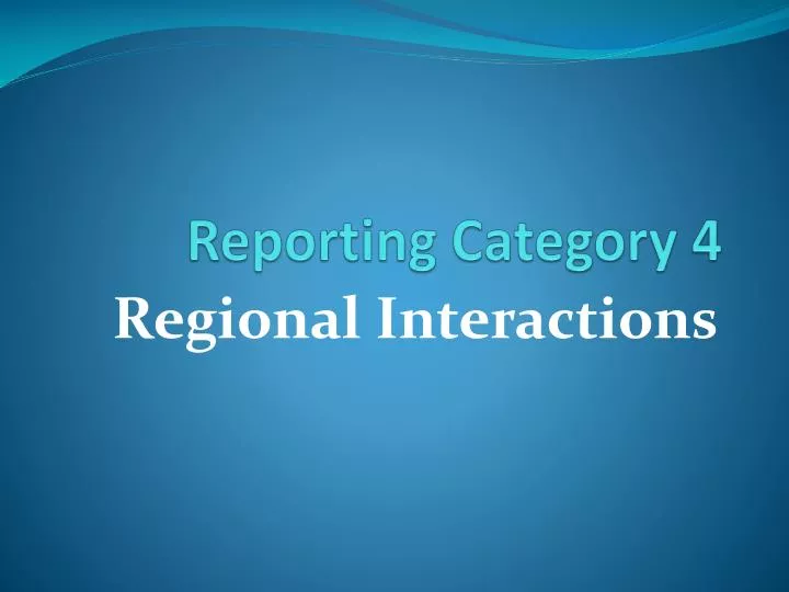 reporting category 4