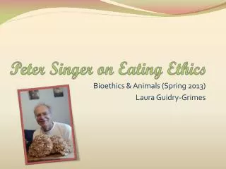 Peter Singer on Eating Ethics