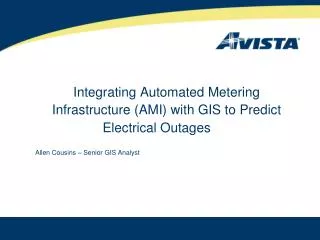 Integrating Automated Metering Infrastructure (AMI) with GIS to Predict Electrical Outages