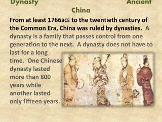 Dynasty Ancient China
