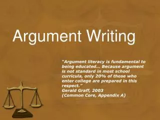 Argument Writing