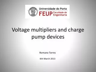 Voltage multipliers and charge pump devices