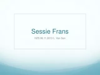 sessie frans