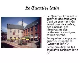 le quartier latin