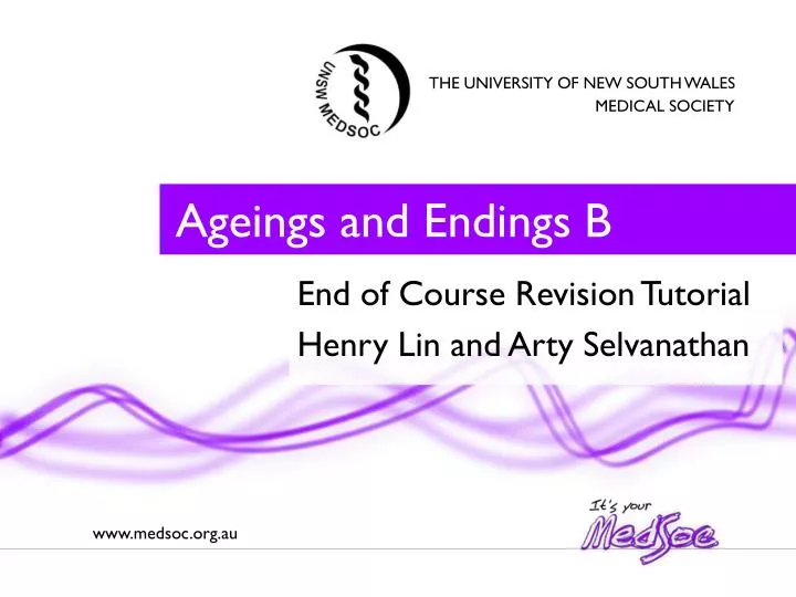 ageings and endings b