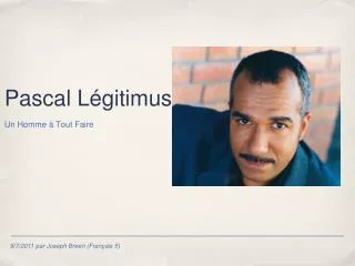 pascal l gitimus