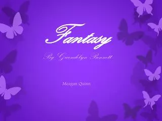 Fantasy By Gwendolyn Bennett