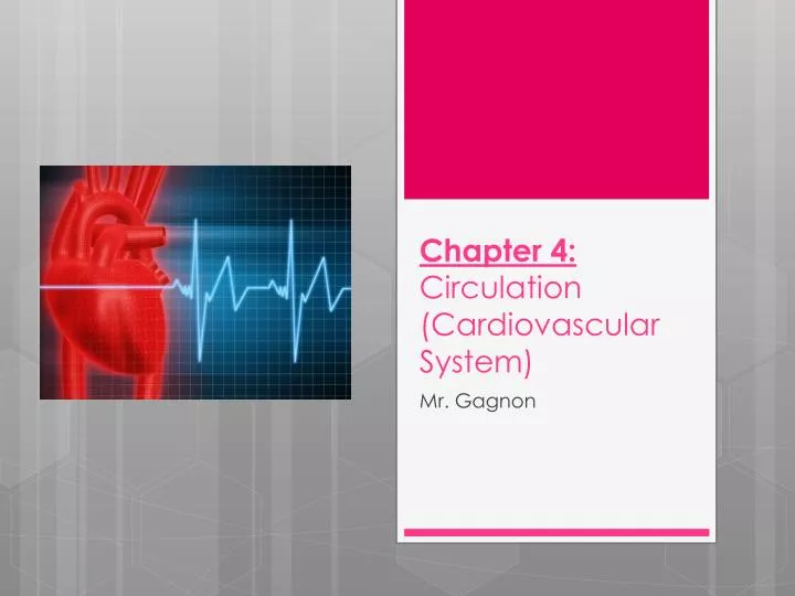 chapter 4 circulation cardiovascular system