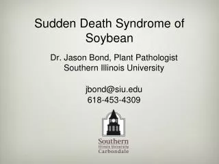 Sudden Death Syndrome of Soybean