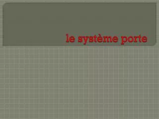 le syst me porte