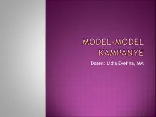 Model-Model Kampanye