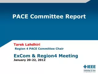 PACE Committee Report