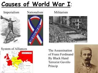 Causes of World War I :