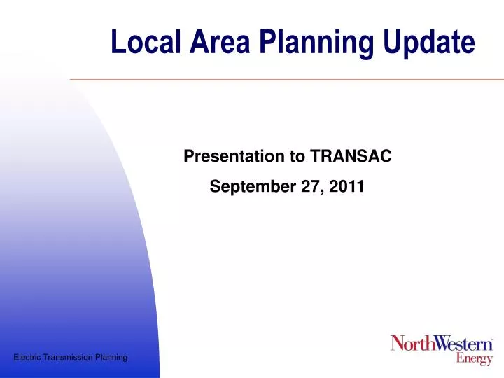 local area planning update