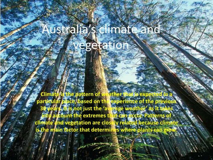 australia s climate and vegetation