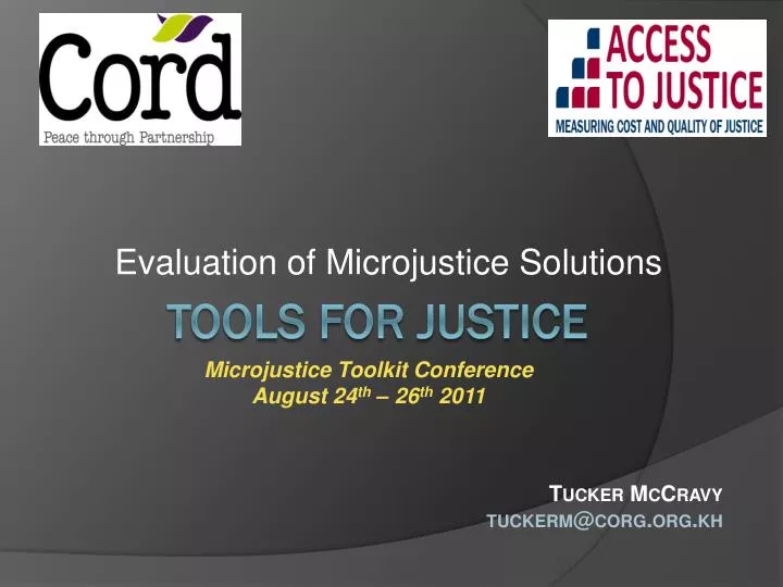 evaluation of microjustice solutions