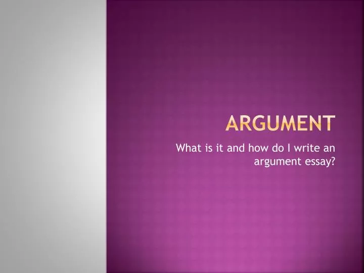 argument