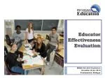 Educator Effectiveness Evaluation - slide 1