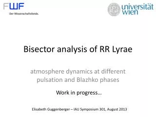 Bisector analysis of RR Lyrae