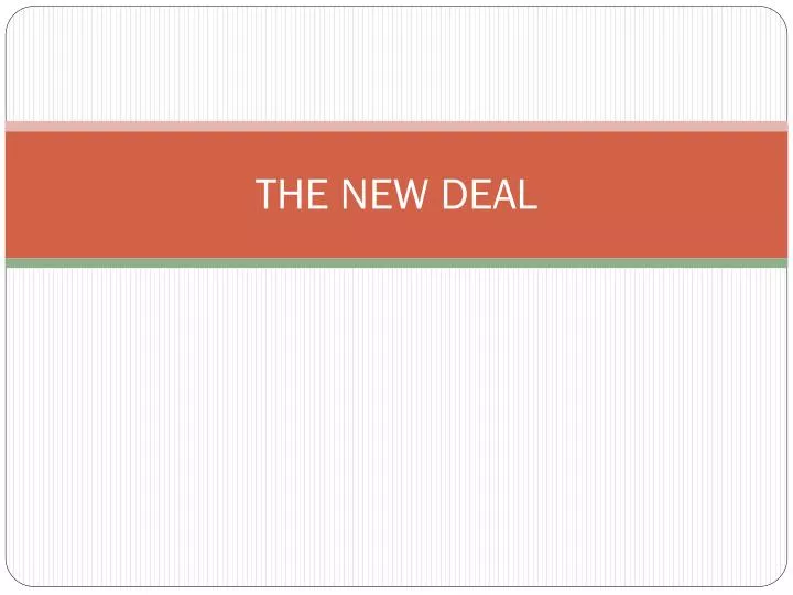 the new deal