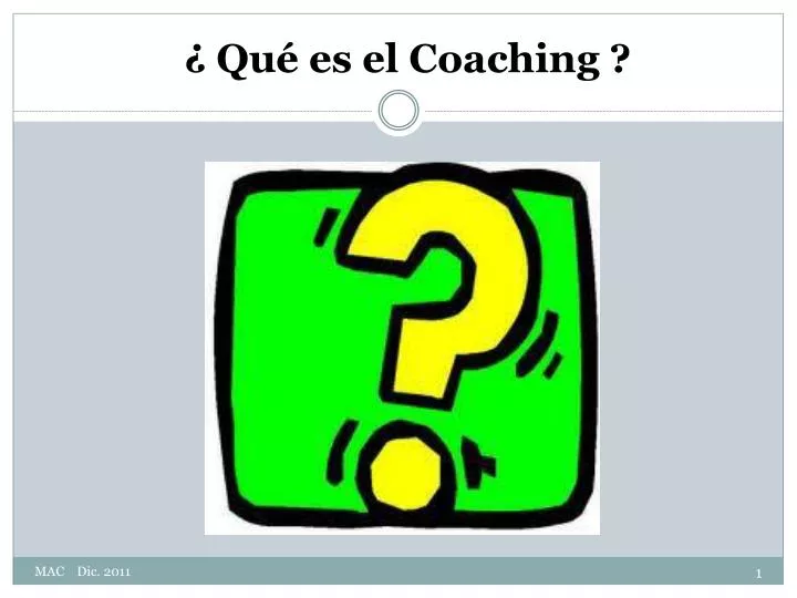 qu es el coaching
