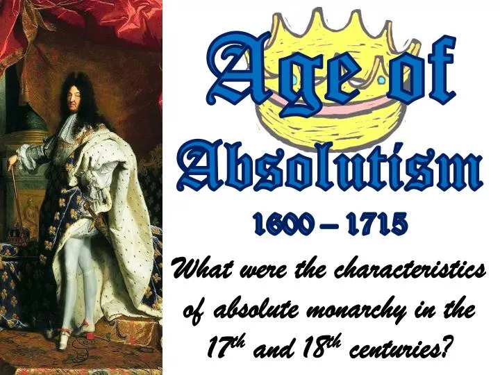 age of absolutism 1600 1715