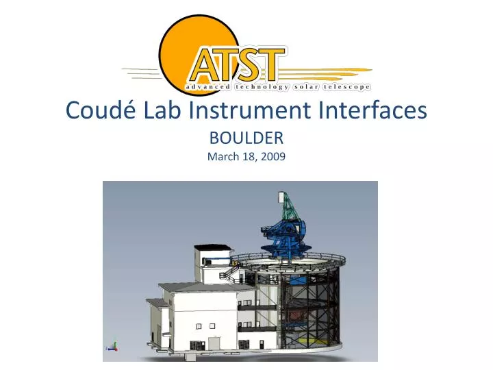 coud lab instrument interfaces boulder march 18 2009