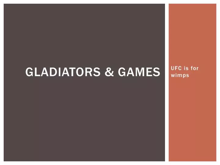 gladiators games