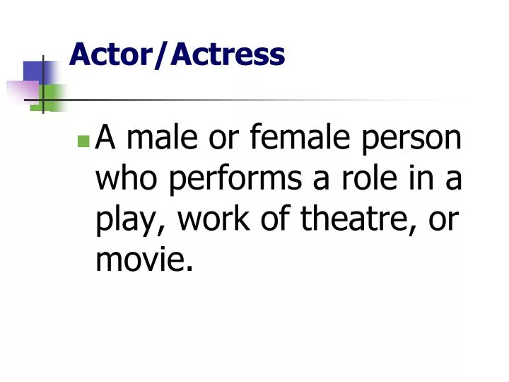actor actress