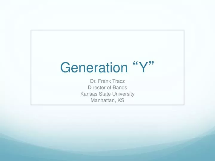 generation y