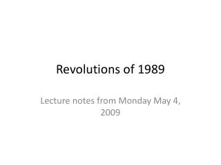 Revolutions of 1989