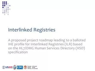 Interlinked Registries
