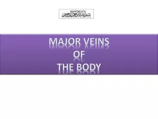 Major Veins of the body