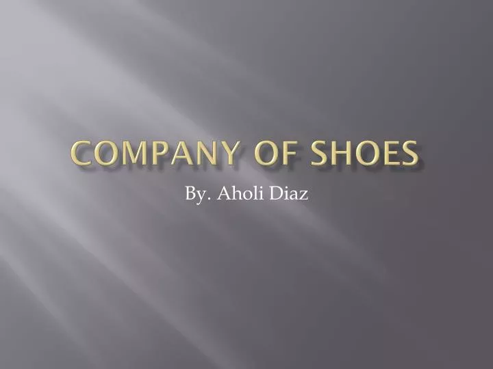 company of shoes