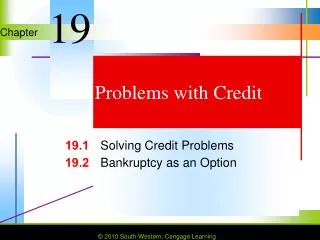 Problems with Credit