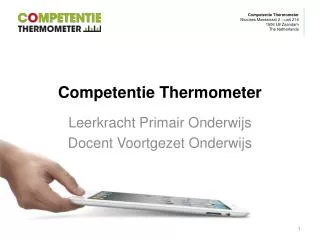 competentie thermometer