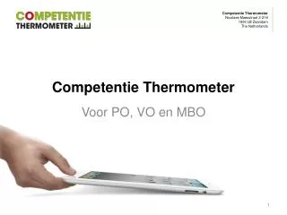 Competentie Thermometer