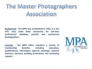 The Master Photographers Association