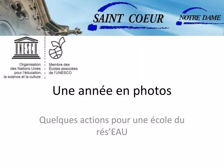 une ann e en photos