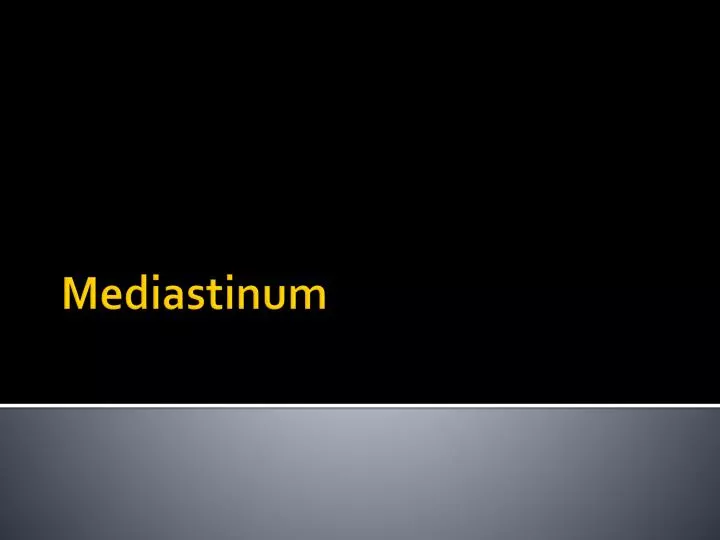 mediastinum