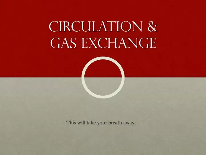 circulation gas exchange