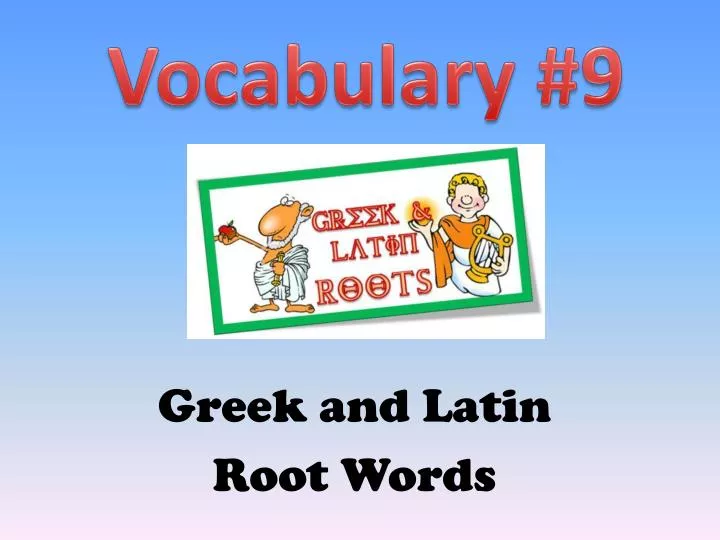 greek and latin root words