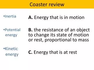 Coaster review