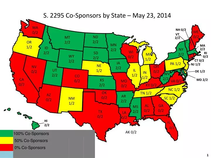 s 2295 co sponsors by state may 23 2014