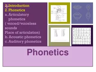 Phonetics