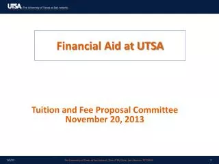 Financial Aid at UTSA