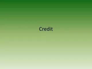 credit