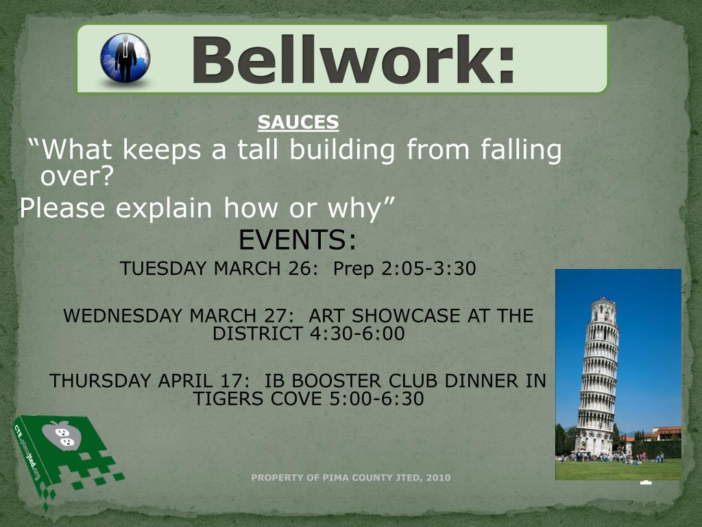 PPT - Bellwork : PowerPoint Presentation, free download - ID:2254899